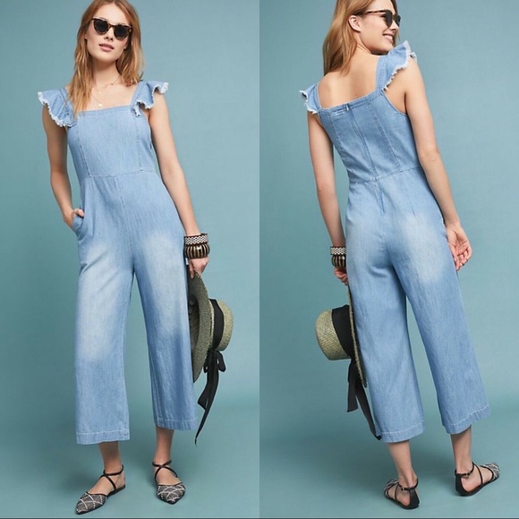 Anthropologie Pants - Anthropologie | Dolan Minnie Chambray Jumpsuit